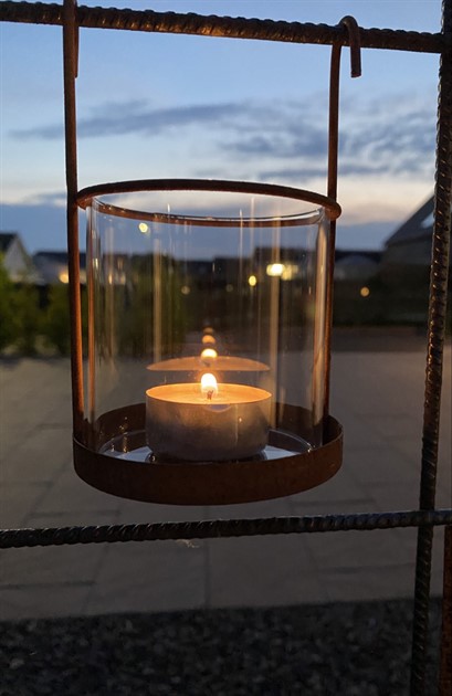 Ljuslykta för värmeljus till amerigsnät